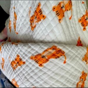 Aden anais receiving blanket muslin cotton.